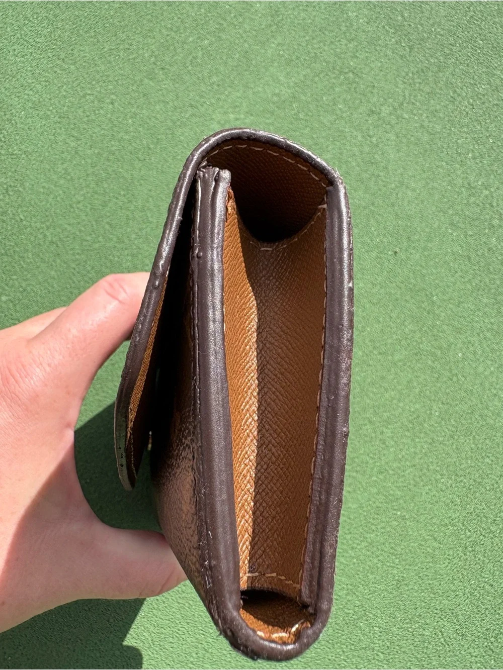 Louis Vuitton Brown Monogram Canvas Floral Painted Continental Wallet